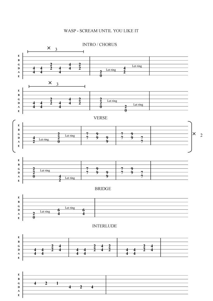 wasp-scream-until-you-like-it-guitar-tab